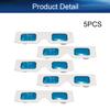Othmro 5Pcs Durable 3D Glasses, White Resin Lens, Plastic Frame, Blue-Blue, For 3D TV, Cinema, Home Movies view 4