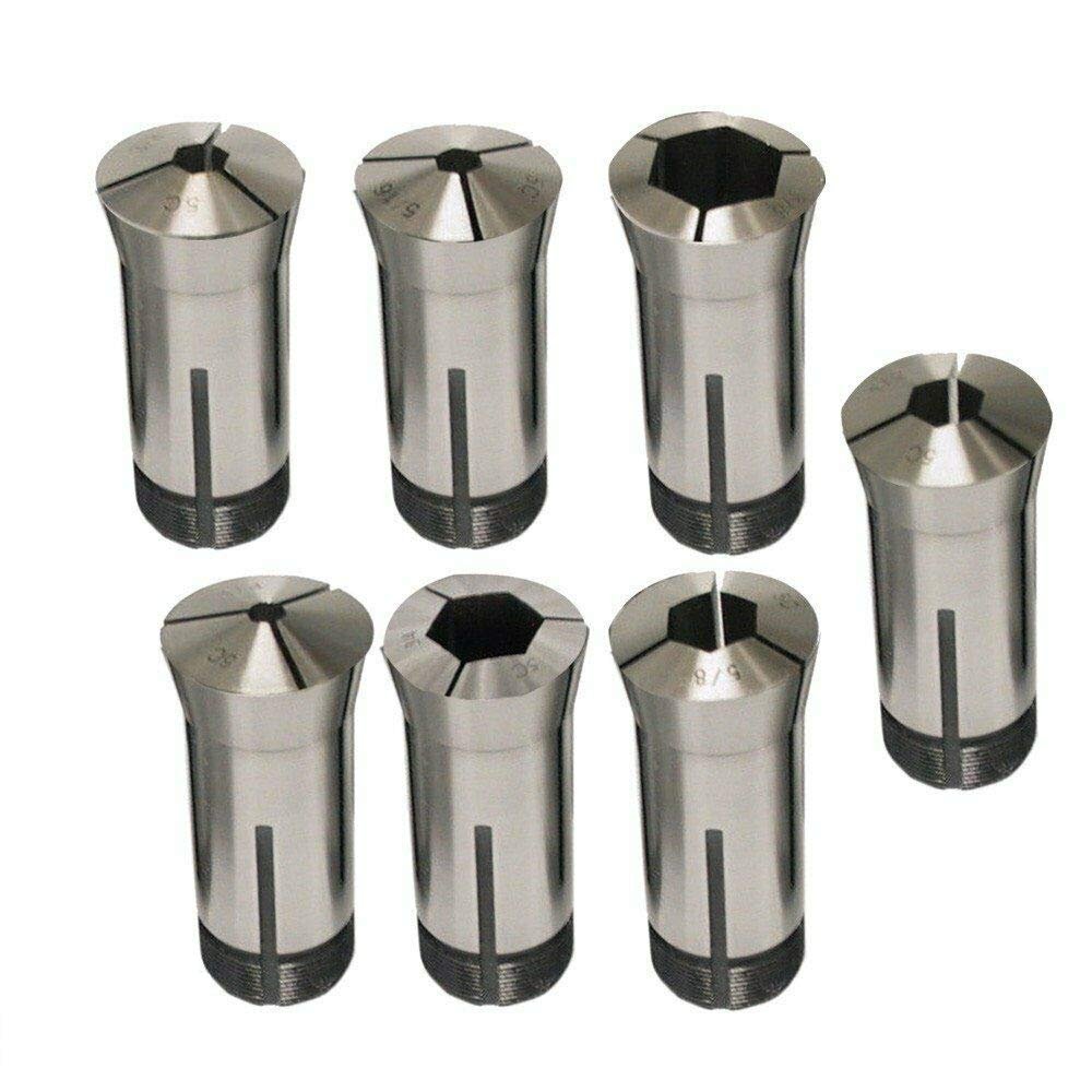 5C Hex Collet 7 PCS Set