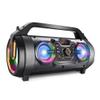 Bluetooth Speaker, 30W Portable Bluetooth Boombox with Subwoofer, FM Radio, RGB Colorful Lights, EQ, Stereo Sound, Booming Bass, 10H Playtime Wireless Party Speaker for Home, Outdoor, Travel, Camping view 1