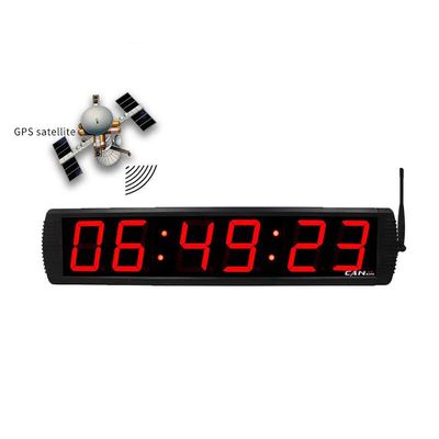 GAN XIN Large LED Digital GPS Clock Brightness Adjustable GPS Wall Clock