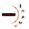 GAN XIN Large LED Digital GPS Clock Brightness Adjustable GPS Wall Clock view 3