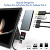 Surface Pro 6/ Pro 5/ Pro 4 Docking Station USB Hub, Surface Pro Docking Station with 4K HDMI, 3X USB3.0 Ports, SD/TF Card Reader, Accessories for Microsoft Surface Pro 4/5/6 view 2