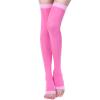 Andongnywell Thigh High Compression Stockings Open Toe Compression Stockings Surgical Stockings for Men and Women (Pink) view 1