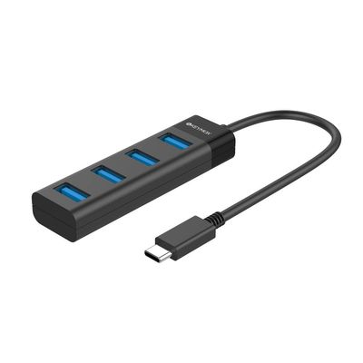 4-Port USB C Hub, KEYMOX Compact Size Type C Adapter with 4 USB 3.0 Ports USB Type C Hub for MacBook Pro 2019/2018/2017, Google Chromebook Pixelbook, XPS, Samsung S9/S8 and More USB Type C Devices