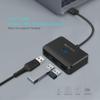 4-Port USB 3.0 Hub, KEYMOX Compact Size Data USB Hub for MacBook, Mac Pro, Mac mini, iMac, Surface Pro, XPS, PC, Flash Drive, Mobile HDD (Charging Not Supported), Black view 2