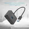 4-Port USB 3.0 Hub, KEYMOX Compact Size Data USB Hub for MacBook, Mac Pro, Mac mini, iMac, Surface Pro, XPS, PC, Flash Drive, Mobile HDD (Charging Not Supported), Black view 4