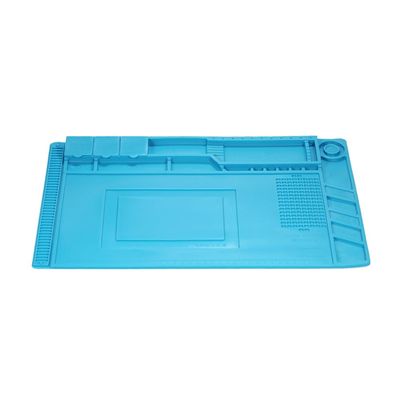 Kaisi S-160 Heat Resistant Silicone Magnetic Soldering Work Mat - 0.28 - Blue