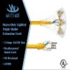 50 ft - 14 Gauge Retractable Extension Cord Reel - Heavy Duty Cable Reel w/Multi Outlet Lighted Receptacle - Premium Grade 13 Amp Extension Cord Retractable Reel w/Mounting Kit - by Watt's Wire view 2