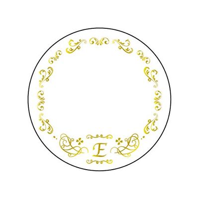 Set of 3 57mm Can Decor Covers 45 Initial E