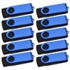 10 Pack 64GB USB Flash Drive USB 3.0 Thumb Drives Jump Drive Fold Storage Memory Stick Swivel Design view 1