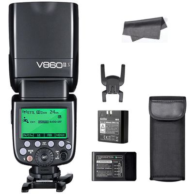 Godox V860II-S TTL Flash, 2.4G GN60 Speedlite,1/8000s High-Speed-Sync,2000mAh Battery, 650 Full Power Flashes Compatible with Sony a77II a7RII a7R a7s a77m2 a58 (V860iis Compatible with Sony)