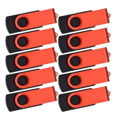 10 Pack 64GB USB Flash Drive USB 3.0 Thumb Drives Jump Drive Fold Storage Memory Stick Swivel Design