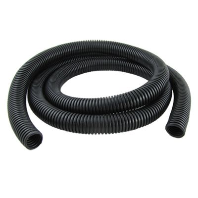 1.6M 0.75inch/20mm Inner Diameter Black Flexible Corrugated Tube Bellows Hose Wire Loom Tubing Wire Conduit Black