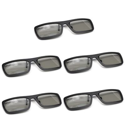 Othmro 5Pcs Durable 3D Style Glasses 3D Viewing Glasses 3D Movie Game Glasses Polarization 3D Glasses Plastic Frame Black Resin Lens for 3D TV Cinema Films DVD Viewing Home Movies
