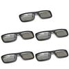 Othmro 5Pcs Durable 3D Style Glasses 3D Viewing Glasses 3D Movie Game Glasses Polarization 3D Glasses Plastic Frame Black Resin Lens for 3D TV Cinema Films DVD Viewing Home Movies view 1