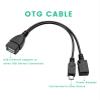 OTG Cable for Fire TV Stick (4K, Lite, Max, Cube) - USB Ethernet Adapter with Hub to Add Storage, Keyboard, Bluetooth view 4
