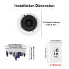 Herdio 5.25'' Home Audio Package Wall Mount Bluetooth Amplifier Receiver System with 300W in Ceiling Wall Passive Speakers Great for Home Theater Office Bathroom Kitchen Living Room (A Pair) view 3