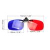 Othmro 2Pcs Durable 3D Glasses, Red-Blue 3D Glasses Filter Paper Resin Lens, For 3D TV Cinema Films DVD Viewing, Home Movies view 2