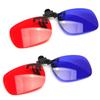 Othmro 2Pcs Durable 3D Glasses, Red-Blue 3D Glasses Filter Paper Resin Lens, For 3D TV Cinema Films DVD Viewing, Home Movies view 3