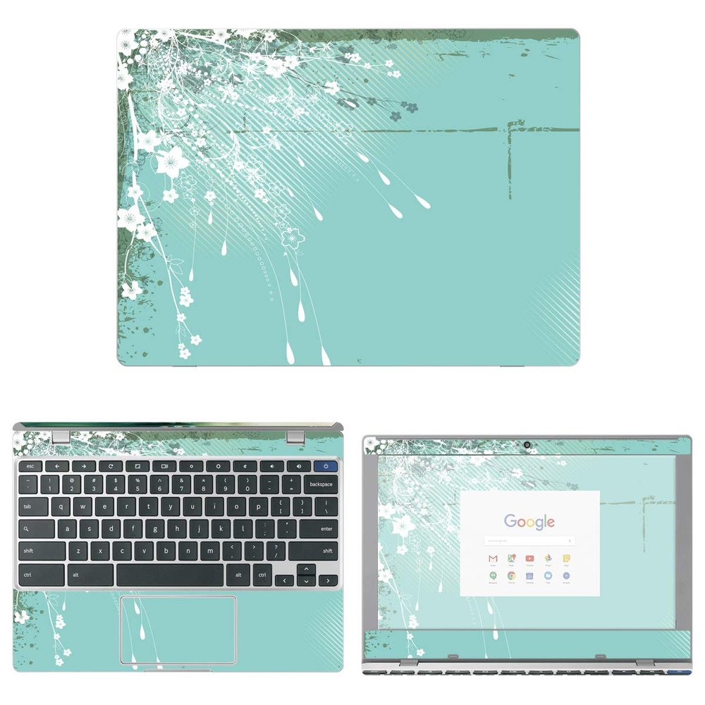 Decalrus - Protective Decal Floral Skin Sticker for Samsung Chromebook 4 XE310XBA (11.6" Screen) case Cover wrap SAchromebook4_XE310XBA-78