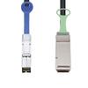 10Gtek SFF-8644 to QSFP (SFF-8436) DDR Hybrid Mini SAS Cable, External Copper SAS Cable for NetApp DS4243 DS4246 DS2246, 100-Ohm, 2-Meter(6.6-ft) view 3