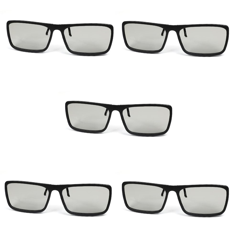 Othmro 10Pcs Durable 3D Style Glasses 3D Viewing Glasses 3D Movie Game Glasses Polarization 3D Glasses Plastic Frame Black Resin Lens for 3D TV Cinema Films DVD Viewing Home Movies