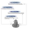 Replacement Part For Bissell Bin Filter 98N4 68C7 Grill # compare to part 2038057 view 3