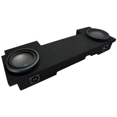 American Sound Connection Compatible with 2002-2013 GMC Sierra HD Crew Truck Alpine S-W10D2 Type S Car Audio Subwoofers Dual 10" Custom Sub Box Enclosure Package