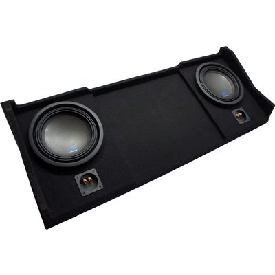 American Sound Connection Compatible with 1994-2001 Dodge Ram Ext Club Quad Alpine S-W10D2 Type S Car Audio Subwoofers Dual 10" Custom Sub Box Enclosure Package