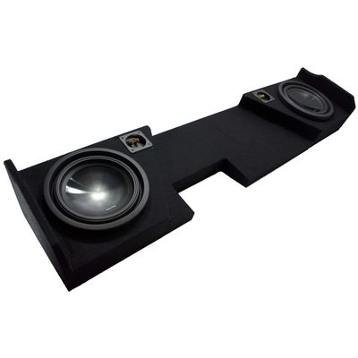 American Sound Connection Compatible with 2014-2018 GMC Sierra Double Cab Alpine SWT-10S4 Car Audio Subwoofers Dual 10" Custom Sub Box Enclosure Package New