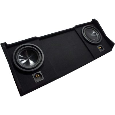 American Sound Connection Compatible with 1994-2001 Dodge Ram Ext Club Quad Alpine SWT-10S4 Car Audio Subwoofers Dual 10" Custom Sub Box Enclosure Package New