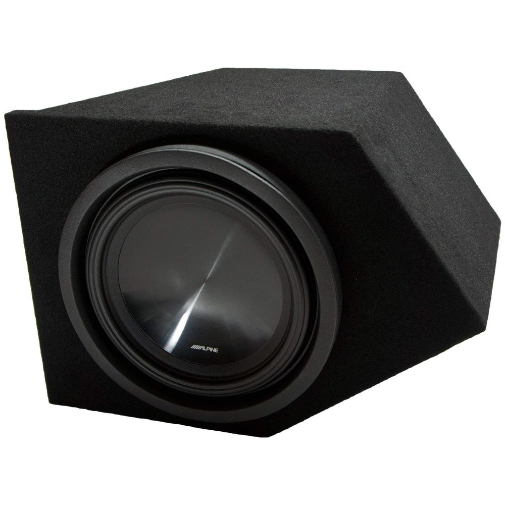 American Sound Connection Alpine SWT-10S2 Bundle Compatible with 1993-2002 Pontiac Firebird Coupe Passenger Side 10" Car Audio Subwoofer Custom Sub Box Enclosure Package New