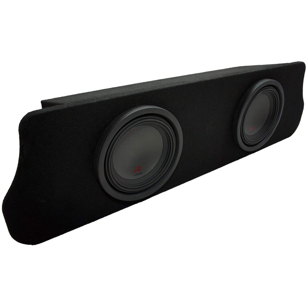 American Sound Connection - Compatible with 1994-2004 Ford Mustang Coupe Alpine R-W10D2 Type R Car Audio Subwoofers Dual 10" Custom Sub Box Enclosure Package New