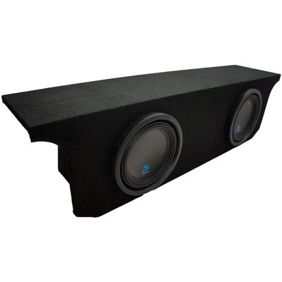 American Sound Connection Bundle Compatible with Jeep Wrangler JK Unlimited 2007-2018 Alpine S-W10D2 Type S Car Audio Subwoofers Custom Dual 10" Sub Box Enclosure Package