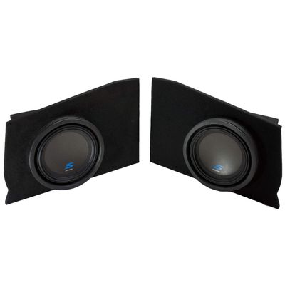 2010-2015 Chevy Camaro Coupe Rear Side Alpine Type S S-W10D2 Dual 10" Sub Box Enclosure - Final 2 Ohm