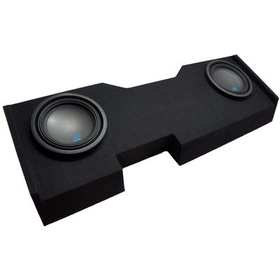 American Sound Connection Alpine Bundle Compatible with 2014-2018 Chevy Silverado S-W10D2 Dual 10" Loaded Sub Box Enclosure