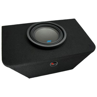 American Sound Connection Alpine S-W10D4 Compatible with Honda S2000 2000-2009 Dual 4 Ohm 1200W Peak 10" Subwoofer and HOND1X10-S2000 Single 10" Custom Sub Box