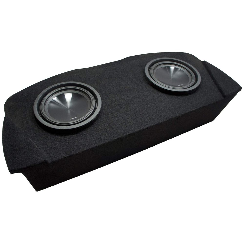 American Sound Connection Compatible with 2003 2004 2005 2006 2007 2008 Nissan 350Z Coupe Hatch Alpine SWT-10S4 Car Audio Subwoofers Dual 10" Custom Sub Box Enclosure Package New