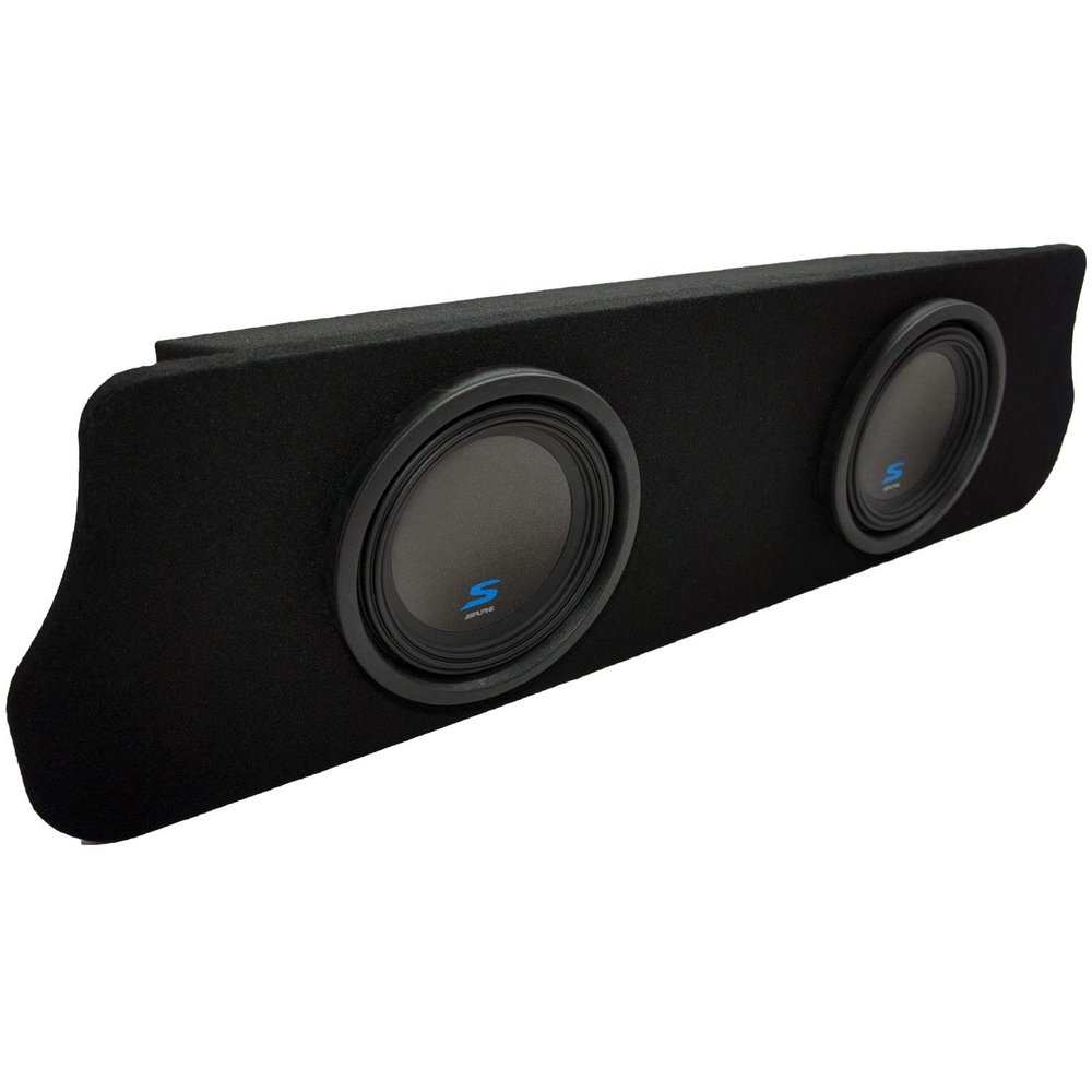 American Sound Connection Compatible with 1994 1995 1996 1997 1998 1999 2000 2001 2002 2003 2004 Ford Mustang Coupe Alpine S-W10D2 Type S Car Audio Subwoofers Dual 10 Custom Sub Box Enclosure Package