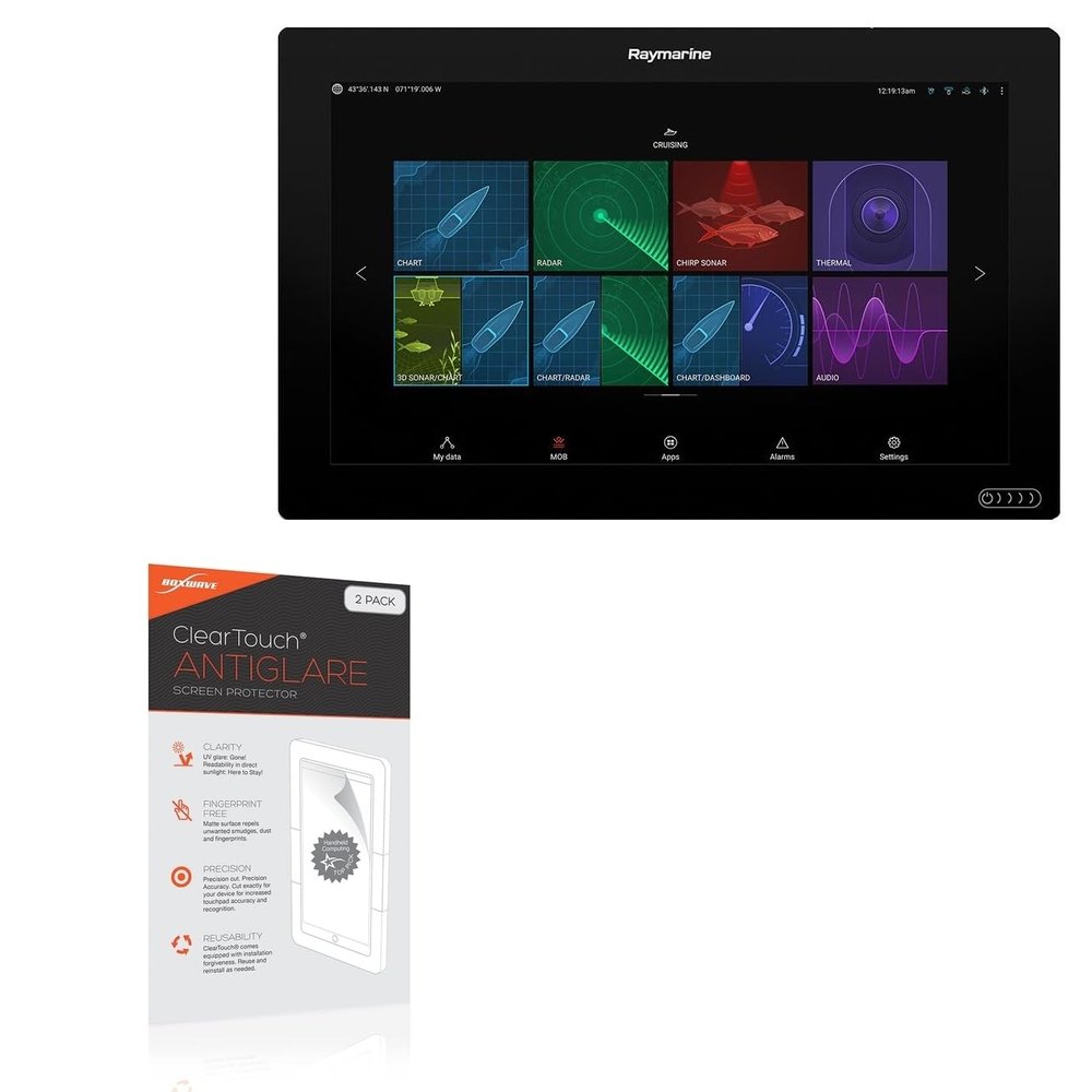 BoxWave Screen Protector Compatible with Raymarine Axiom XL 16 - ClearTouch Anti-Glare (2-Pack), Anti-Fingerprint Matte Film Skin