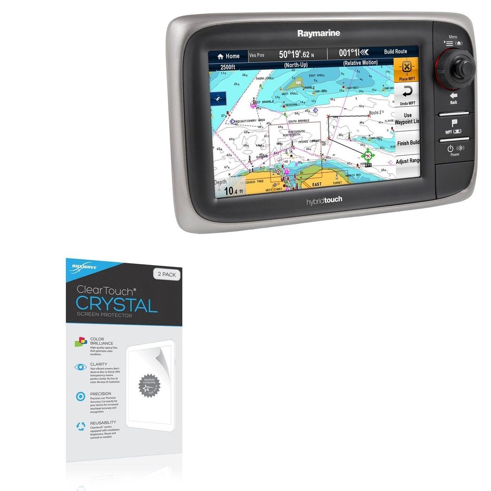 BoxWave Screen Protector Compatible with Raymarine e7 - ClearTouch Crystal (2-Pack), HD Film Skin - Shields from Scratches