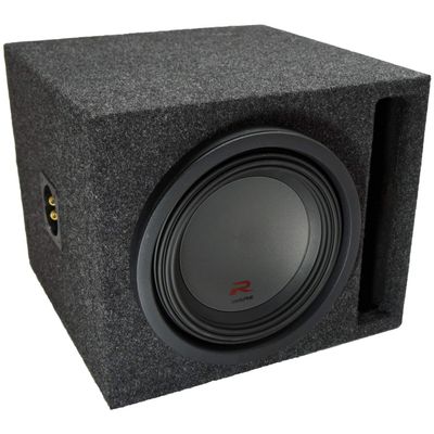 American Sound Connection Universal Car Stereo Slotted S Port Single 10" Alpine R-W10D4 Type R Car Audio Subwoofer Custom Sub Box Enclosure Package New
