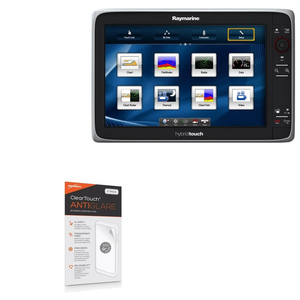 BoxWave Screen Protector Compatible with Raymarine e165 - ClearTouch Anti-Glare (2-Pack), Anti-Fingerprint Matte Film Skin
