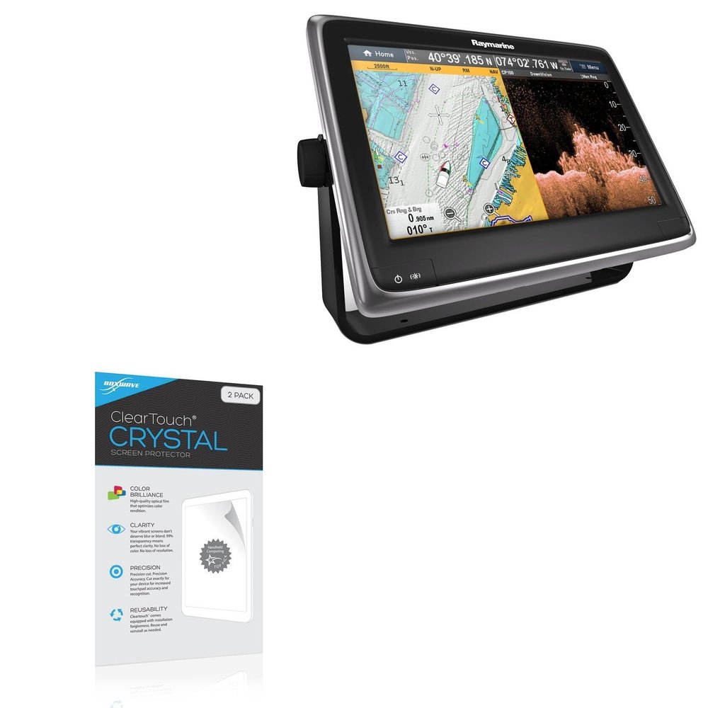 BoxWave Screen Protector Compatible with Raymarine a128 - ClearTouch Crystal (2-Pack), HD Film Skin - Shields from Scratches