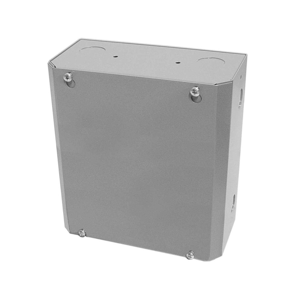 Functional Devices MH1220 Metal Housing, NEMA 1, 8.3" H x 7.7" W x 3.9" D, Surface Mount with 2.75" x 8" Mounting Track