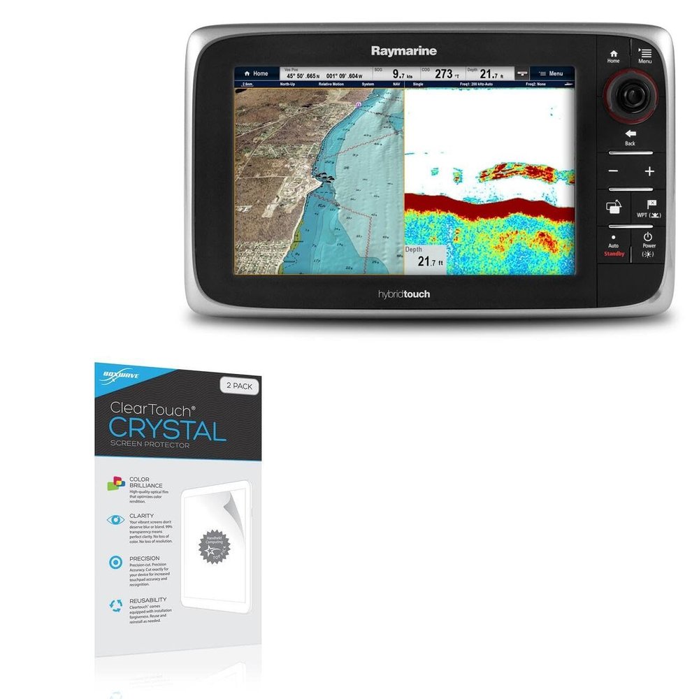 BoxWave Screen Protector Compatible with Raymarine e97 - ClearTouch Crystal (2-Pack), HD Film Skin - Shields from Scratches