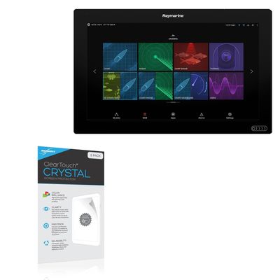 BoxWave Screen Protector Compatible with Raymarine Axiom XL 24 - ClearTouch Crystal (2-Pack), HD Film Skin - Shields from Scratches