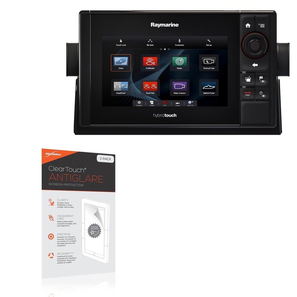 BoxWave Screen Protector Compatible with Raymarine eS78 - ClearTouch Anti-Glare (2-Pack), Anti-Fingerprint Matte Film Skin