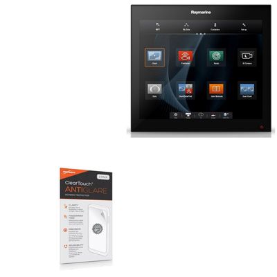 BoxWave Screen Protector Compatible with Raymarine gS195 - ClearTouch Anti-Glare (2-Pack), Anti-Fingerprint Matte Film Skin