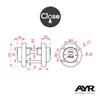 AYR Double Cylinder 103-37CC Brass, Gold, 0 view 3